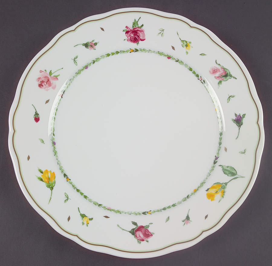 Parfum De Roses Service Plate (Charger) by Philippe Deshoulieres-1