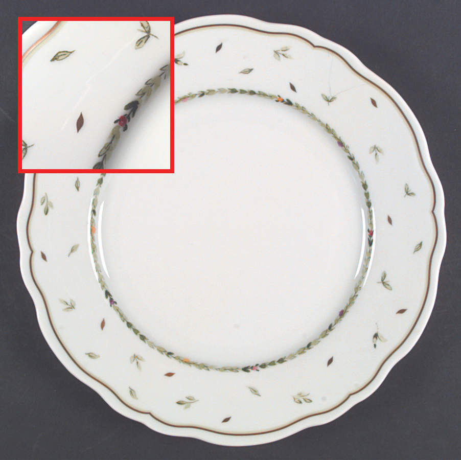 Parfum De Roses Dinner Plate by Philippe Deshoulieres-1