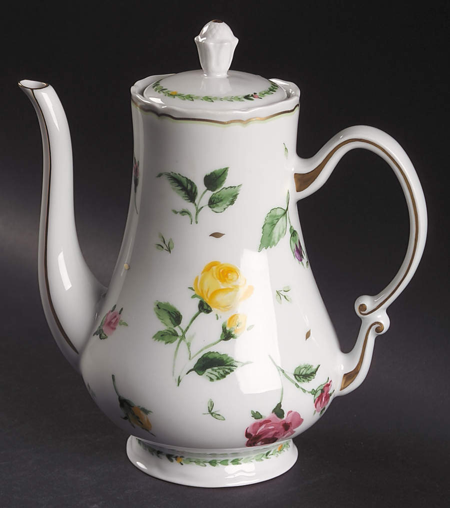 Parfum De Roses Coffee Pot & Lid by Philippe Deshoulieres-1