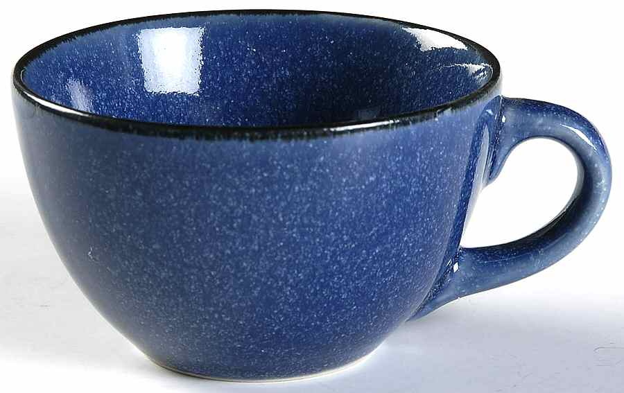 Arento Blue Flat Cup by Dansk-1