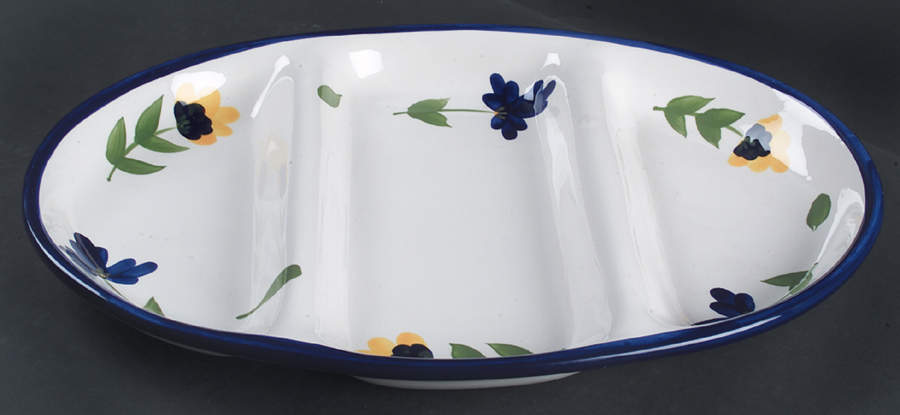 San Nicolo 3-Part Oval Divided Server by Dansk-1