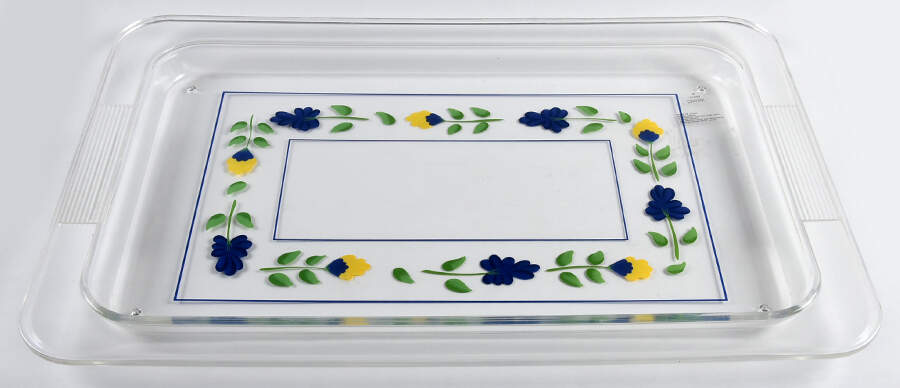 San Nicolo 19" Acrylic Rectangular Tray by Dansk-1