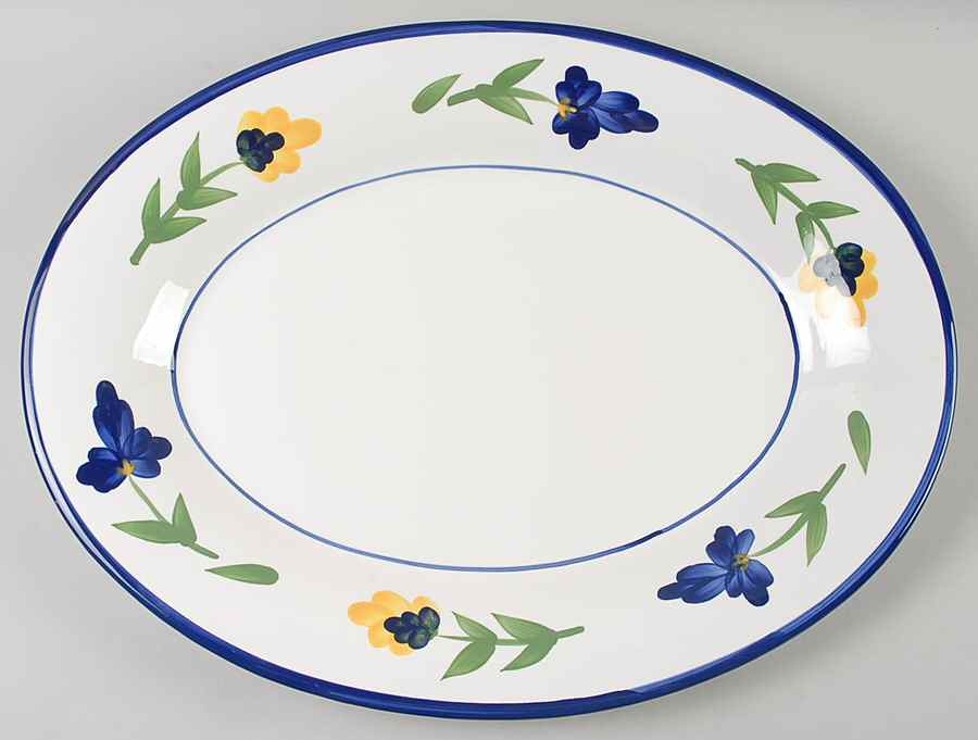 San Nicolo 18" Oval Serving Platter by Dansk-1