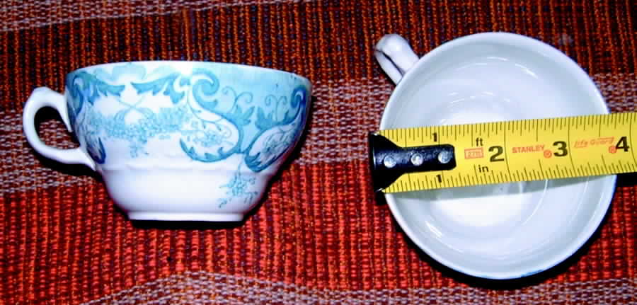 Empire Blue Flat Cup by Dudson, Wilcox & Till-1