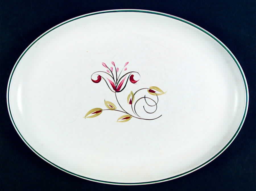 DEN13 12" Oval Serving Platter by Denby-Langley-1