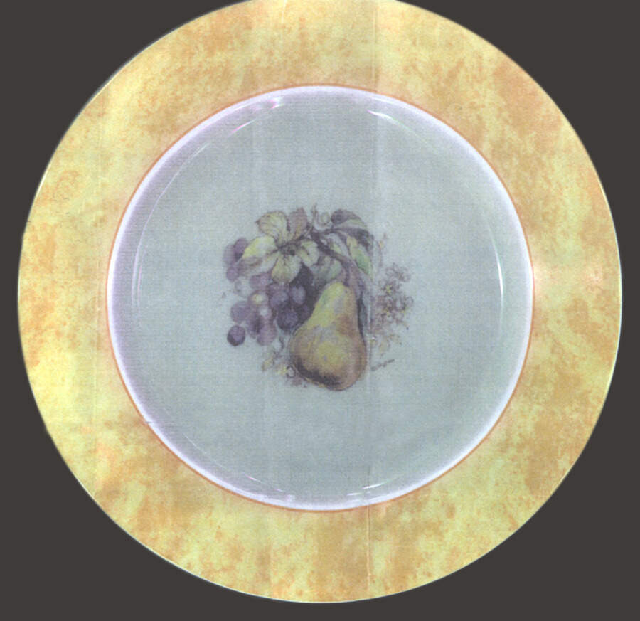Scala Fruits Peach Salad/Dessert Plate by Philippe Deshoulieres-1