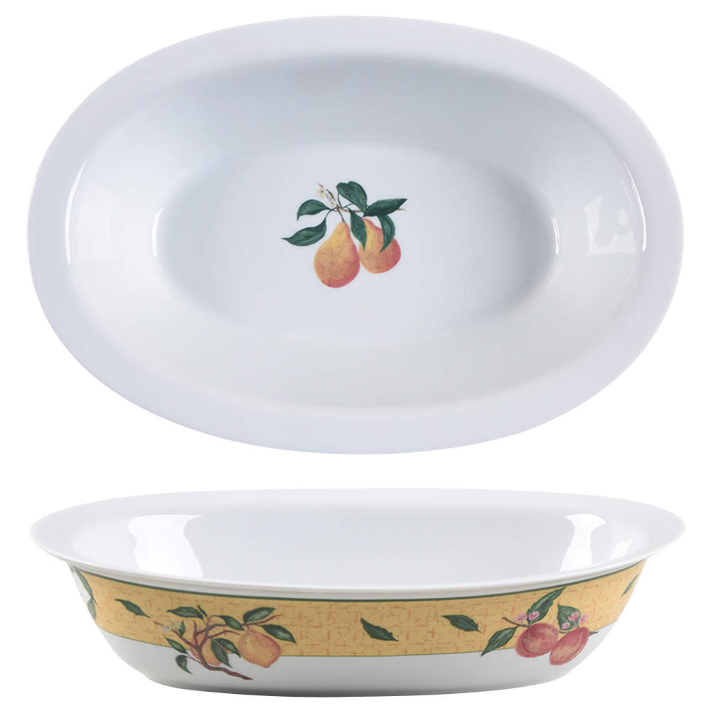 V & A Kensington 10" Oval Vegetable Bowl by Philippe Deshoulieres-1