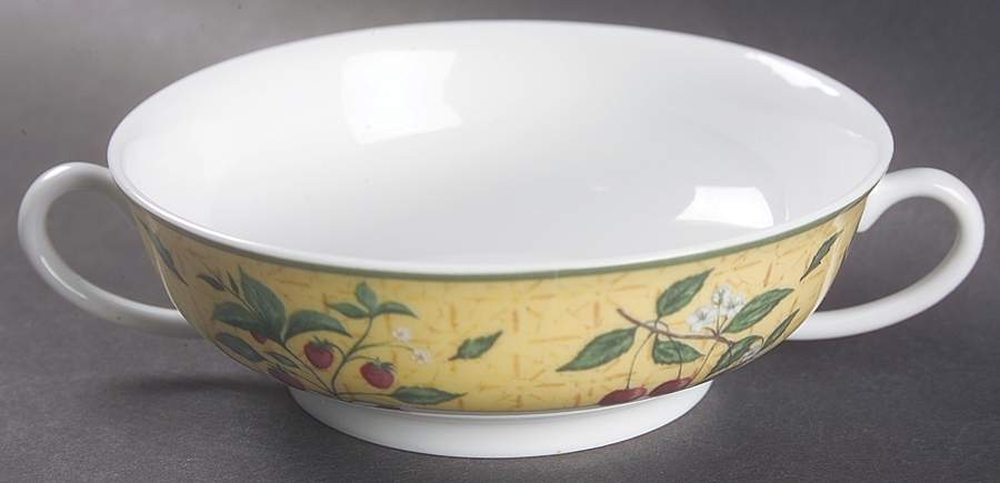 V & A Kensington Flat Cream Soup Bowl by Philippe Deshoulieres-1