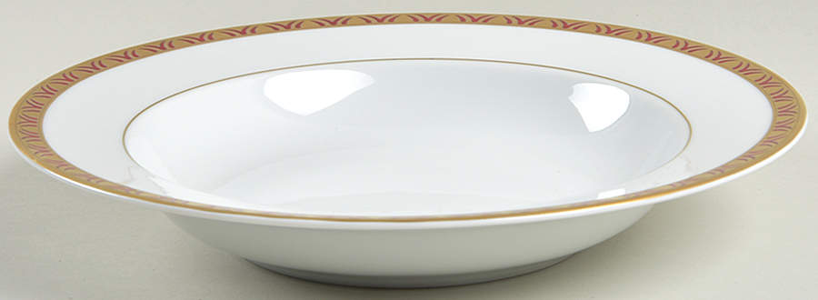Rizieres Rouge Rim Soup Bowl by Philippe Deshoulieres-1