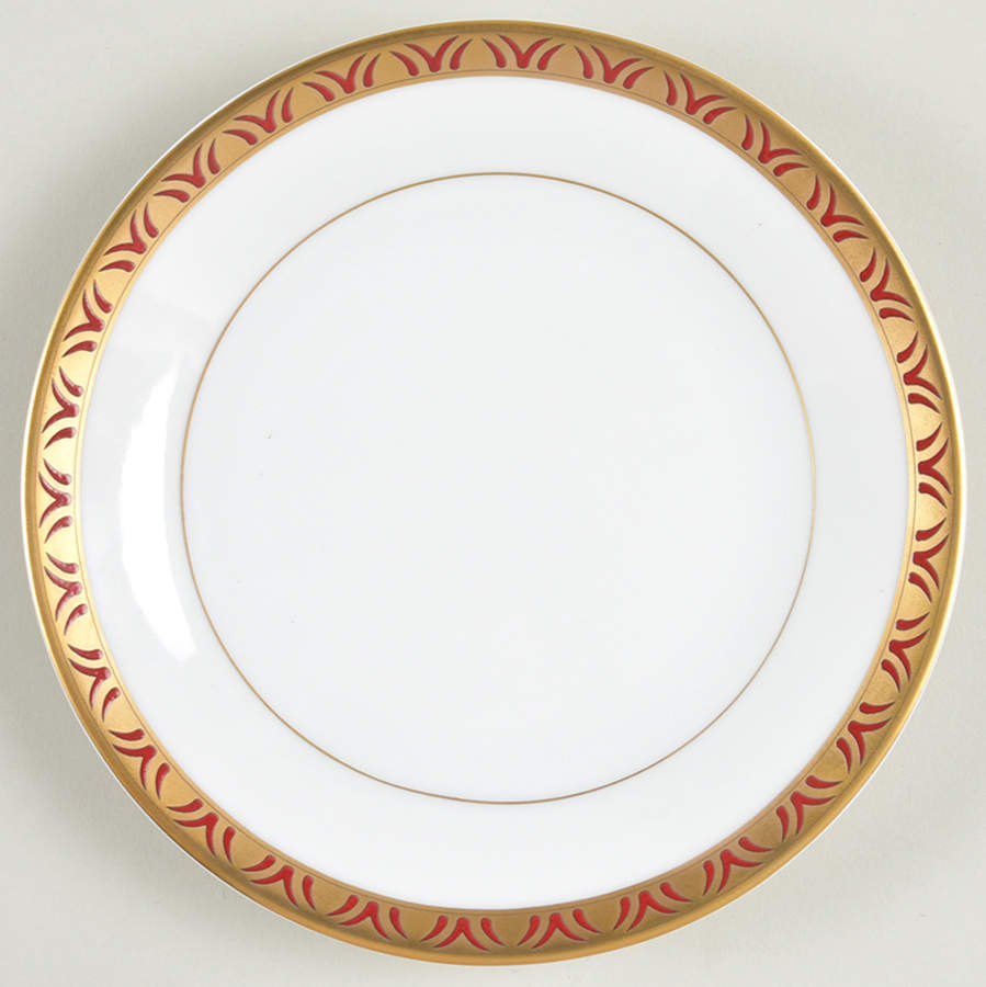Rizieres Rouge Coupe Bread & Butter Plate by Philippe Deshoulieres-1