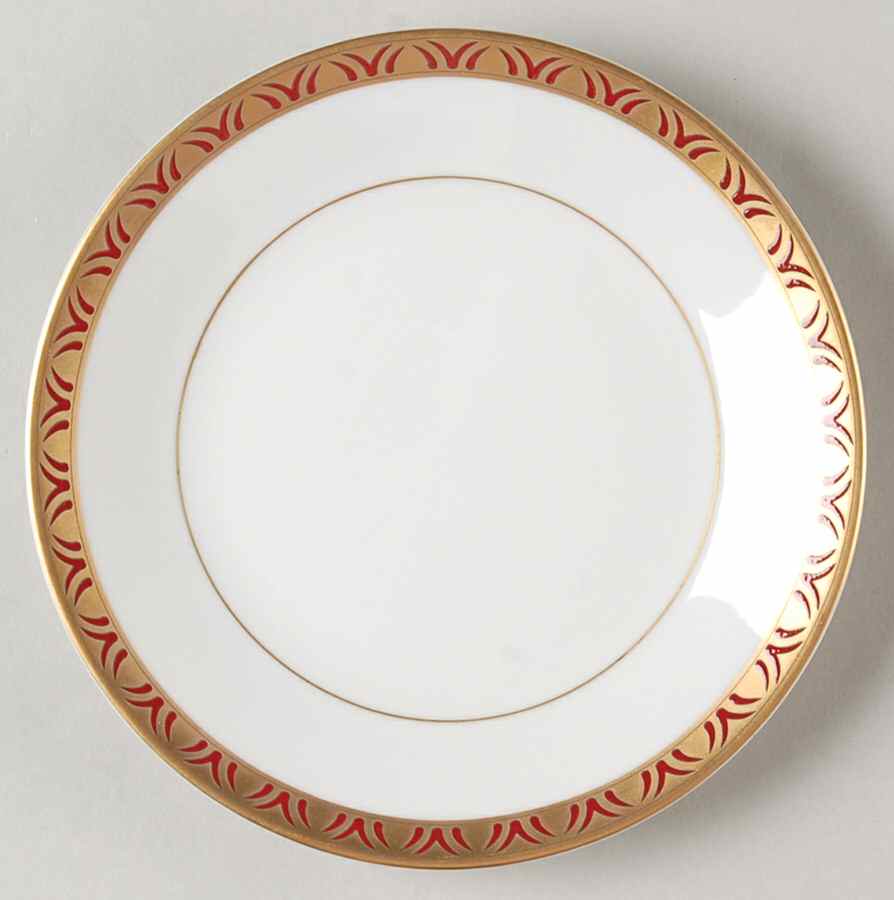 Rizieres Rouge Bread & Butter Plate by Philippe Deshoulieres-1