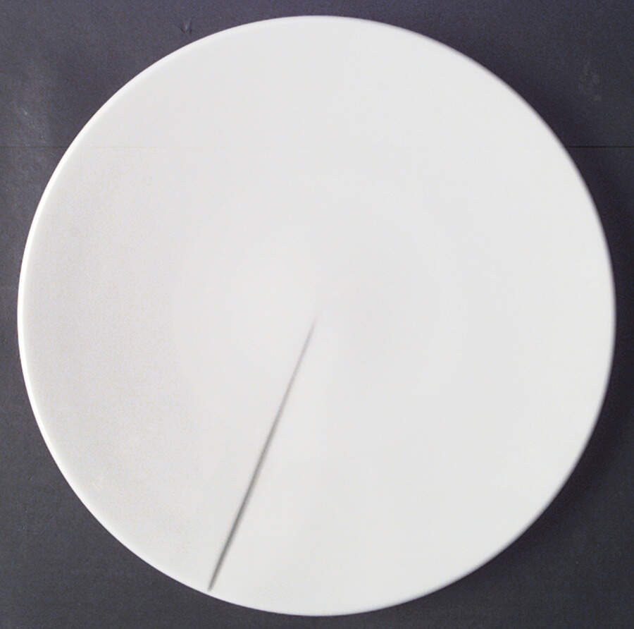 Linea White (1 Rib) Dinner Plate by Dansk-1
