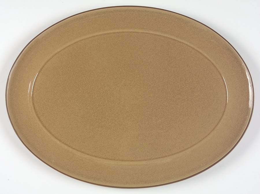 Energy Cinnamon 14" Oval Serving Platter by Denby-Langley-1