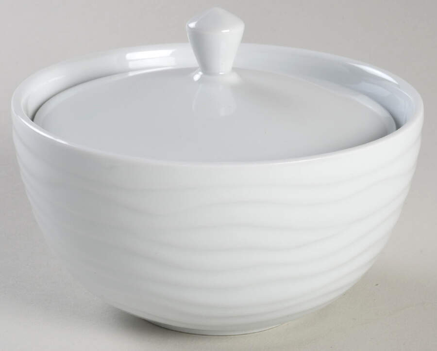 Glace White Sugar Bowl & Lid by Dansk-1
