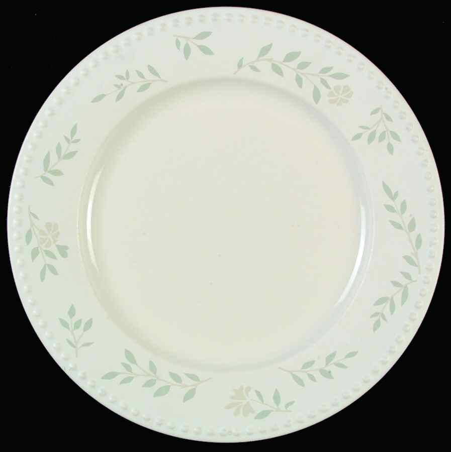 Sage Rye Flowers Dinner Plate by Dansk-1