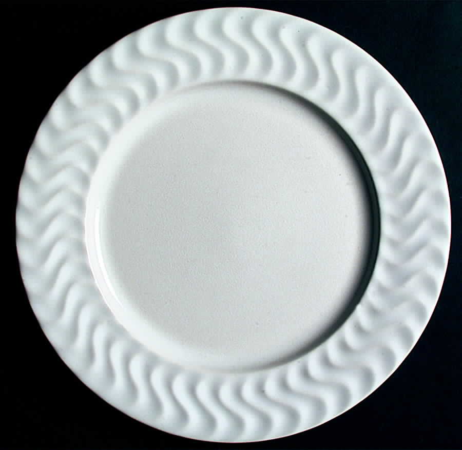 Tsunami White Dinner Plate by Dansk-1
