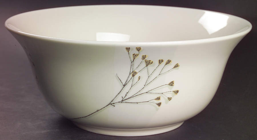 Green Flora 10" Large Salad Serving Bowl by Dansk-1