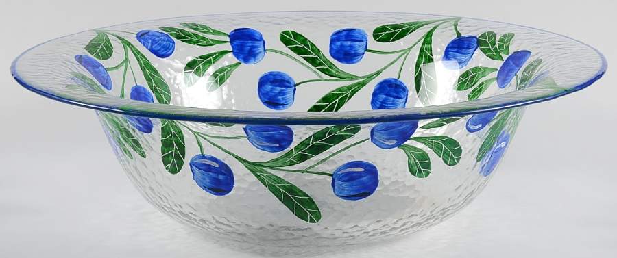 Berries Large Glassware Salad Bowl by Dansk-1