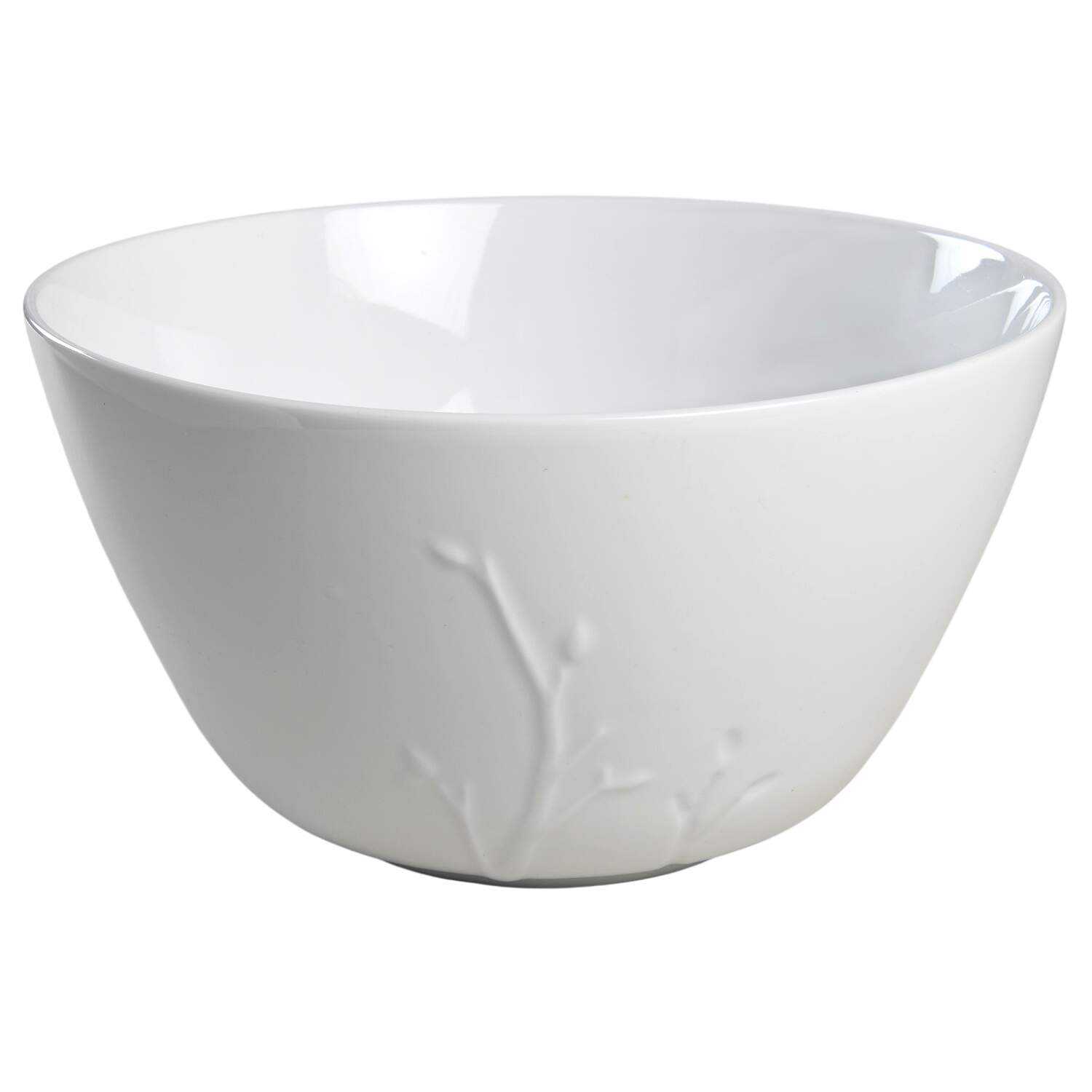 Wild Willow White 9" Round Vegetable Bowl by Dansk-1