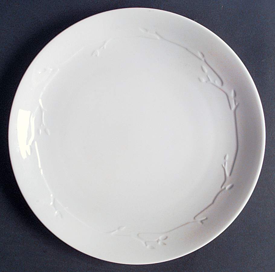Wild Willow White Dinner Plate by Dansk-1