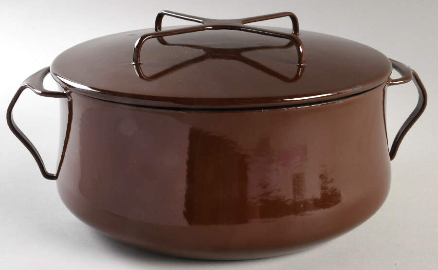 Kobenstyle Brown 6 Quart Metal Covered Casserole by Dansk-1