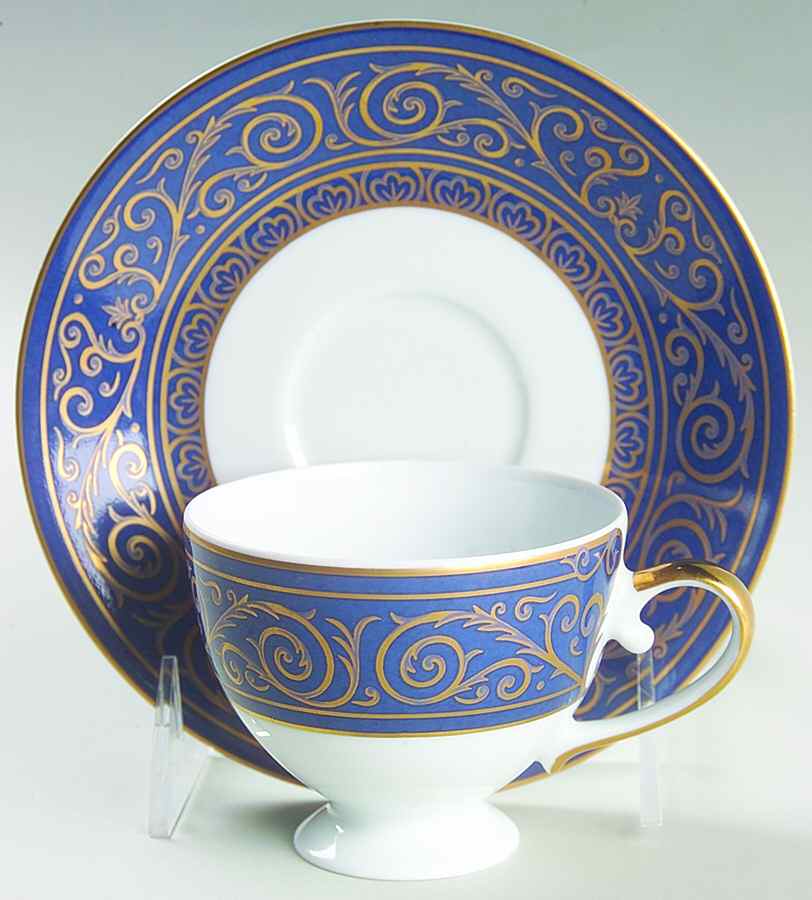 France Footed Cup & Saucer Set by Philippe Deshoulieres-1