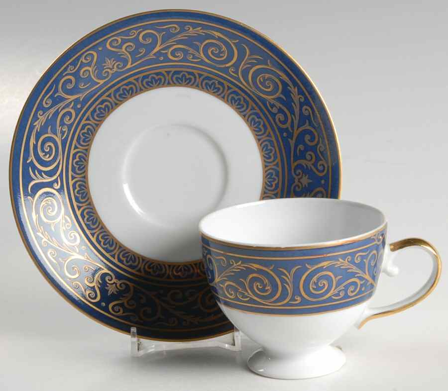 France Flat Cup & Saucer Set by Philippe Deshoulieres-1
