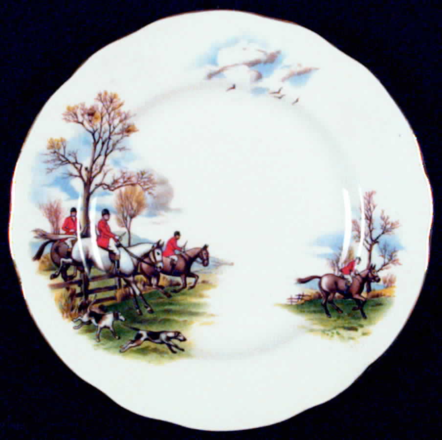 Hunting Bread & Butter Plate by Duchess-1
