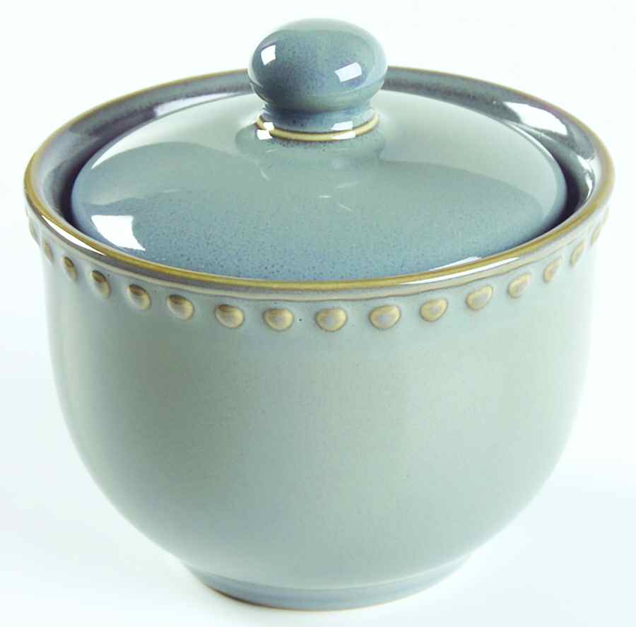 Reactic Slate (Gray) Sugar Bowl & Lid by Dansk-1