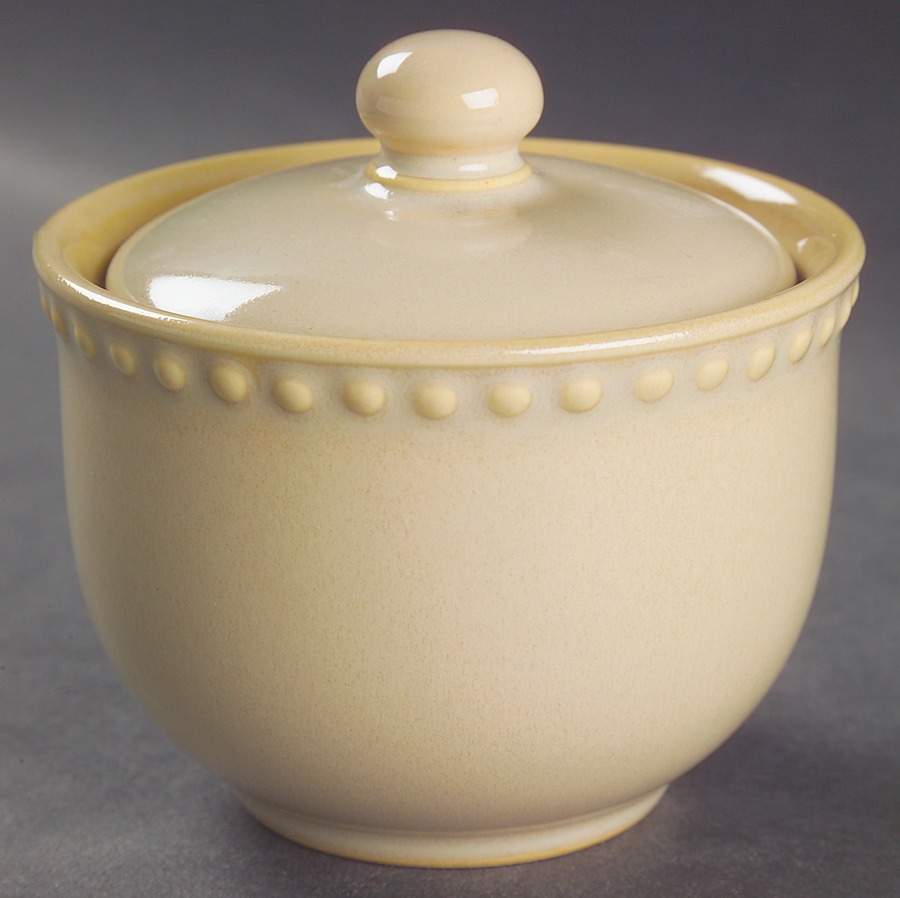 Reactic Khaki Sugar Bowl & Lid by Dansk-1