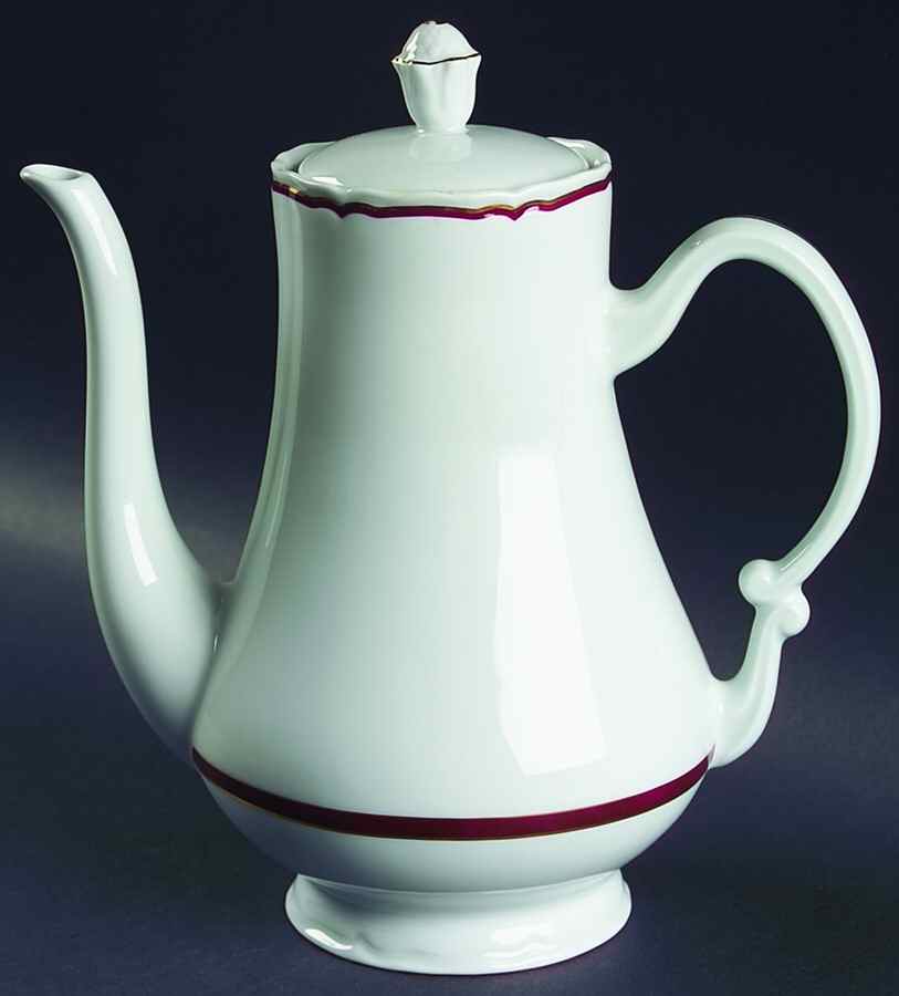Dome Maroon Coffee Pot & Lid by Philippe Deshoulieres-1