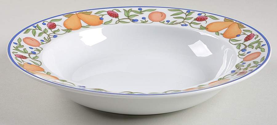 Fiance Fruits Rim Soup Bowl by Dansk-1
