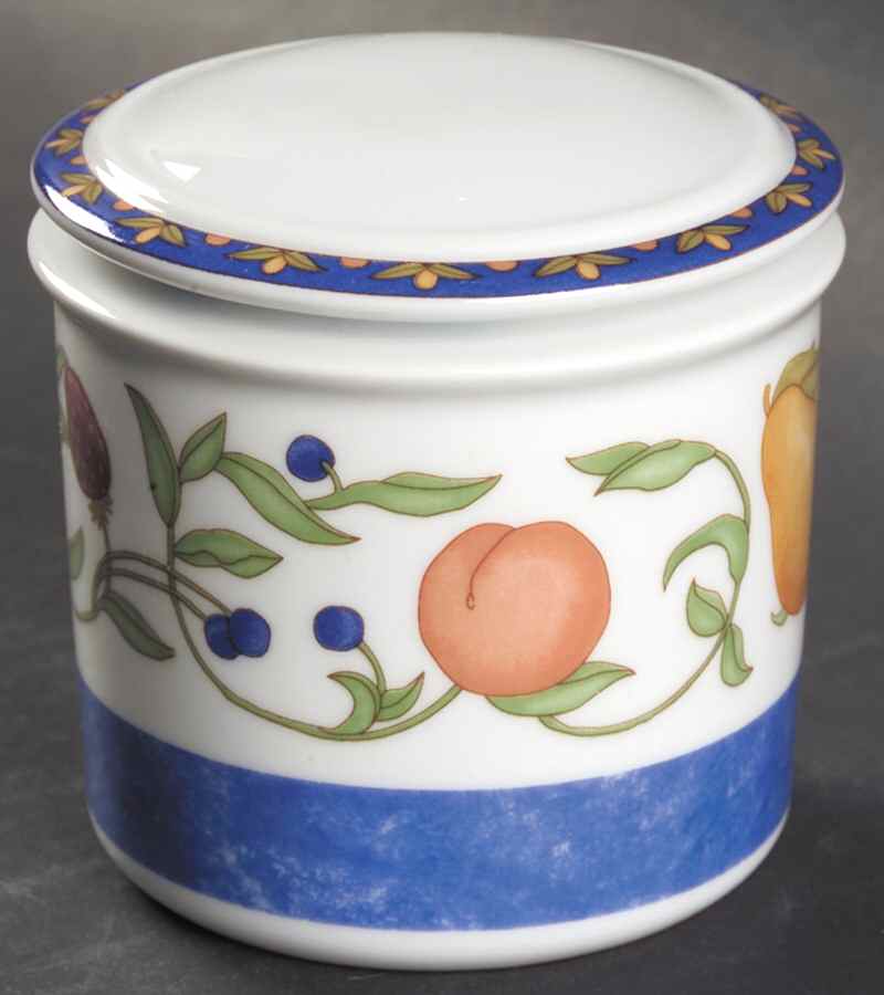 Fiance Fruits Sugar Bowl & Lid by Dansk-1