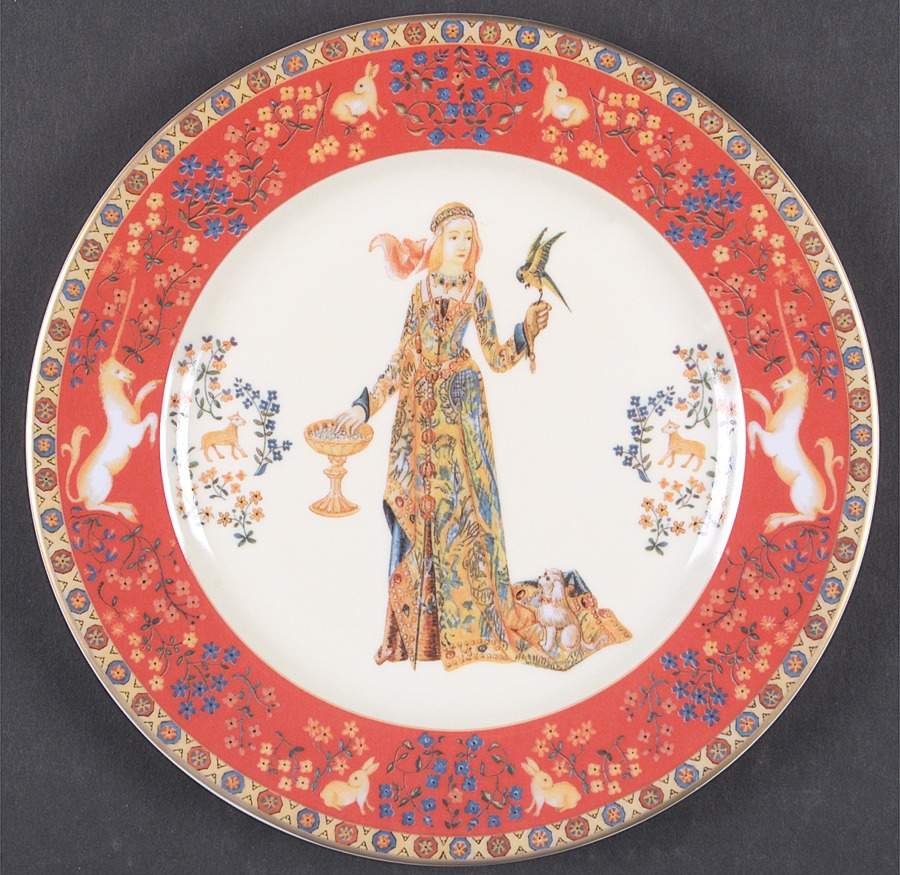 Dame A La Licorne Salad/Dessert Plate by Philippe Deshoulieres-1