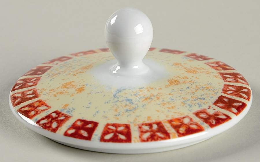 Scandinavian Orchard Lid for Sugar Bowl by Dansk-1