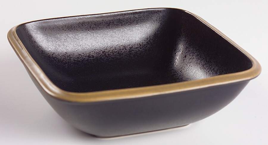 Santiago Black Square Soup/Cereal Bowl by Dansk-1