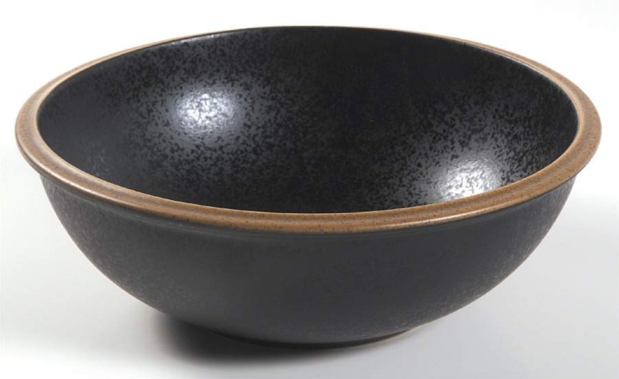 Santiago Black 9" Round Vegetable Bowl by Dansk-1