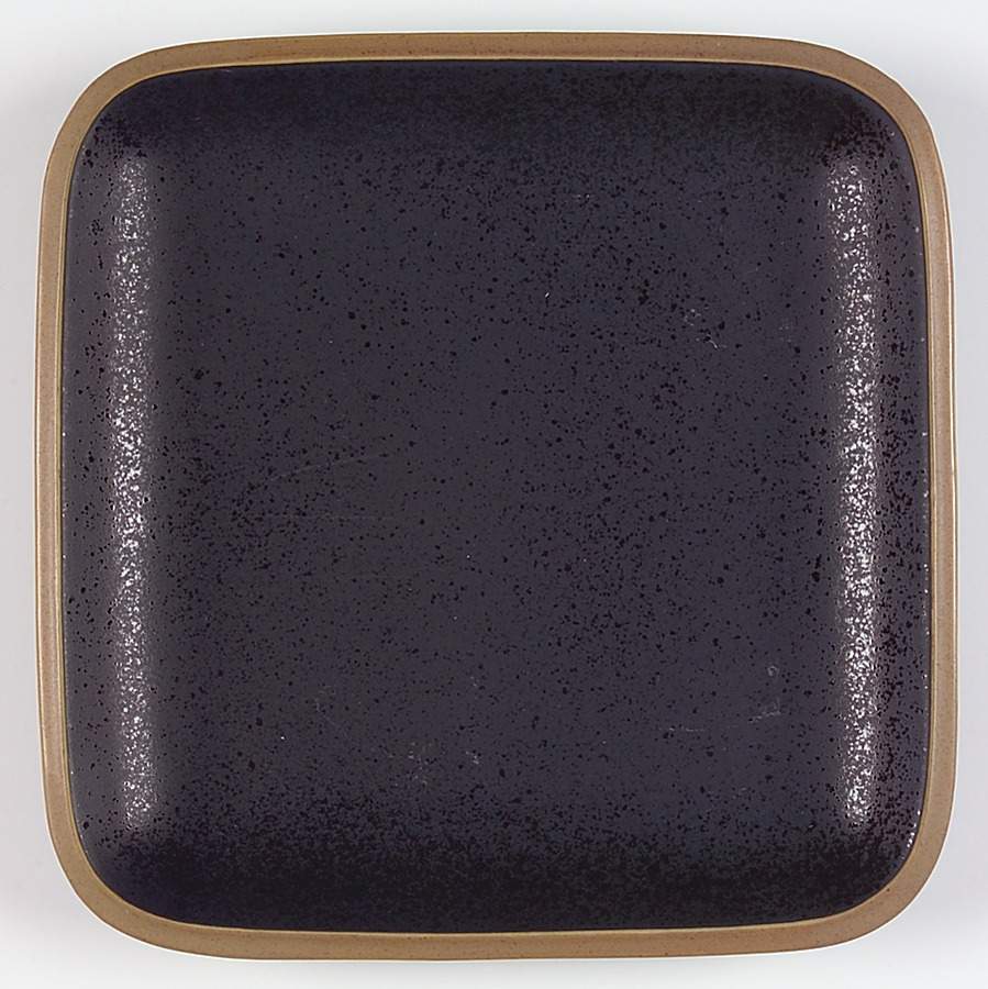Santiago Black Square Dinner Plate by Dansk-1