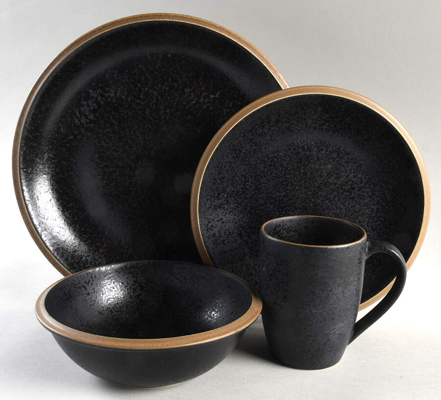 Santiago Black 4 Piece Place Setting by Dansk-1