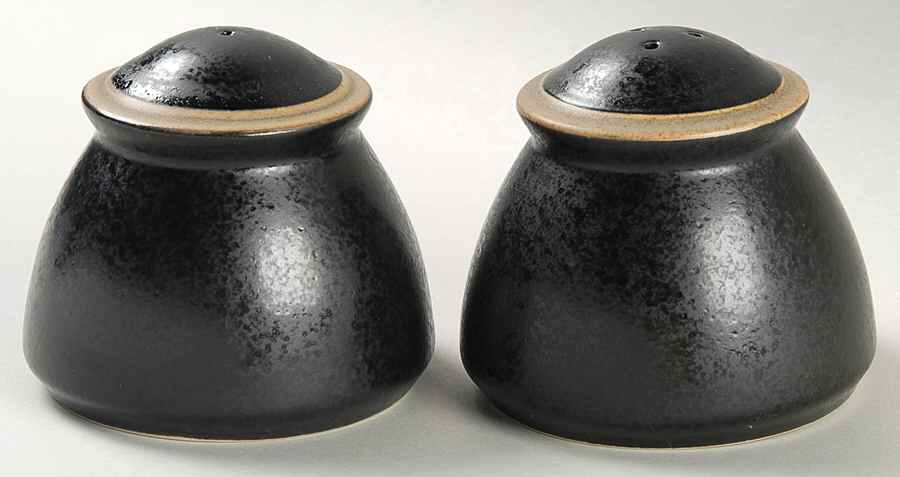 Santiago Black Salt & Pepper Set by Dansk-1