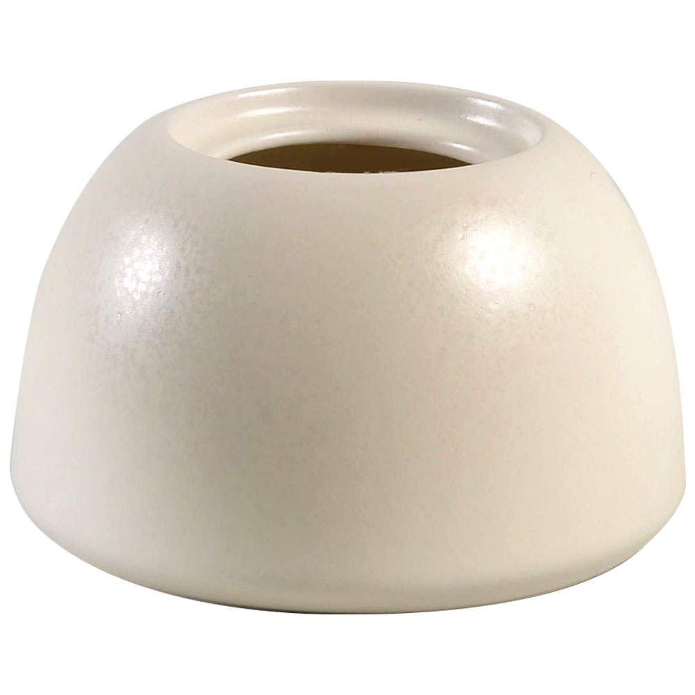 Santiago White (Beige Body, Tan Edge) Sugar Bowl No Lid by Dansk-1