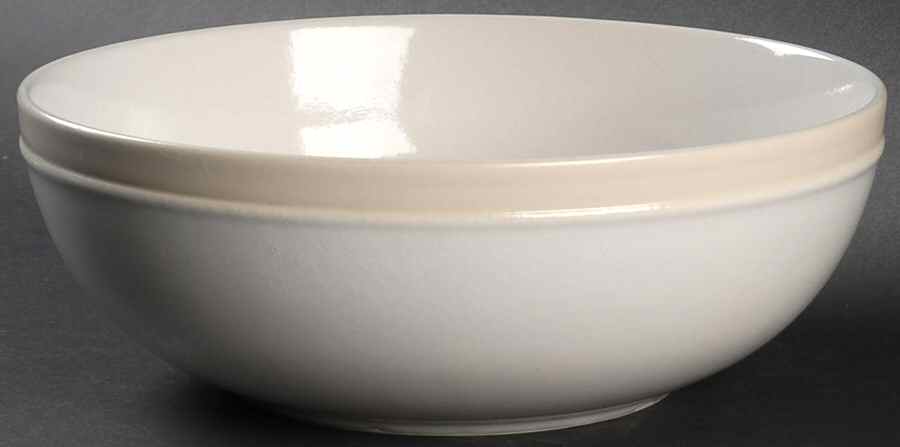 Arento White 9" Round Vegetable Bowl by Dansk-1