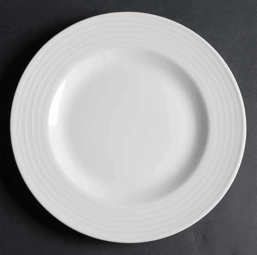 Arelli White 12" Chop Plate (Round Platter) by Dansk-1