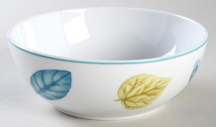 Foliage and Flowers (Non Marbled Rim) Coupe Cereal Bowl by Doulton & Co-1