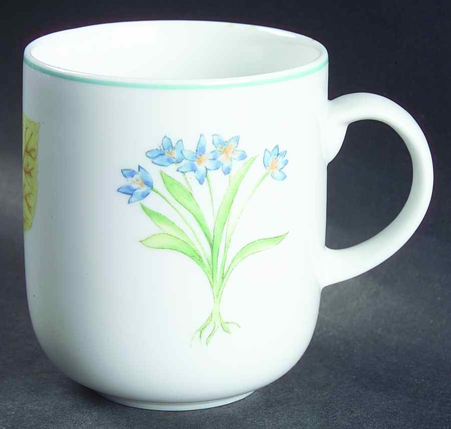 Foliage and Flowers (Non Marbled Rim) Mug by Doulton & Co-1