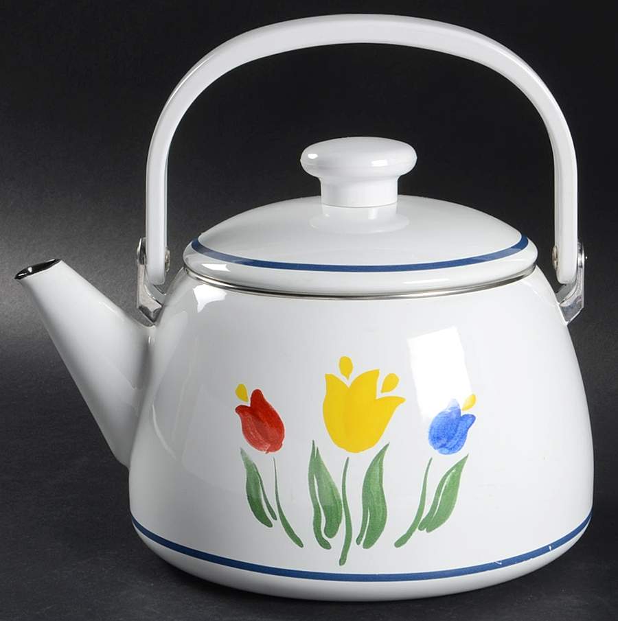 Tulip Metal Kettle & Lid by Dansk-1