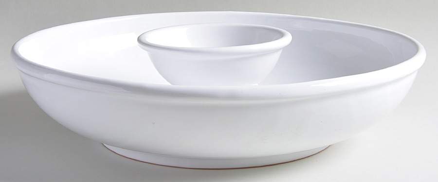 Villa White Chip/Dip Set (2 Piece) by Dansk-1