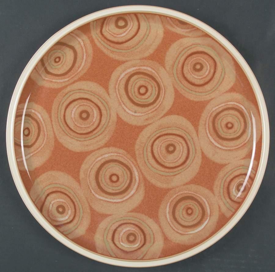 Fire Chilli (With Swirl Design) 13" Chop Plate (Round Platter) by Denby-Langley-1
