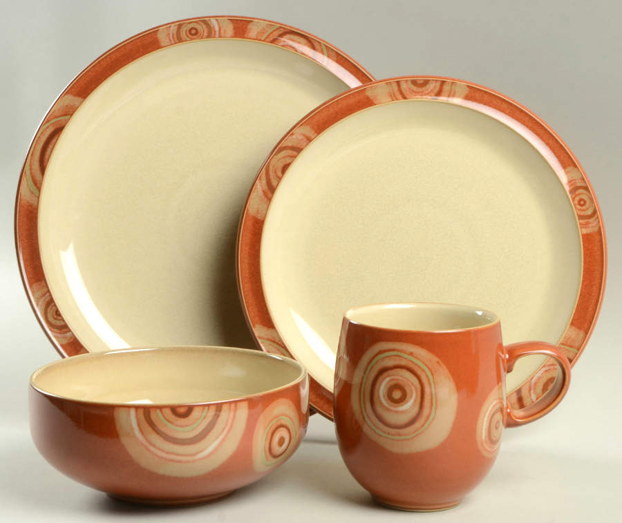 Fire Chilli (With Swirl Design) 4 Piece Place Setting by Denby-Langley-1