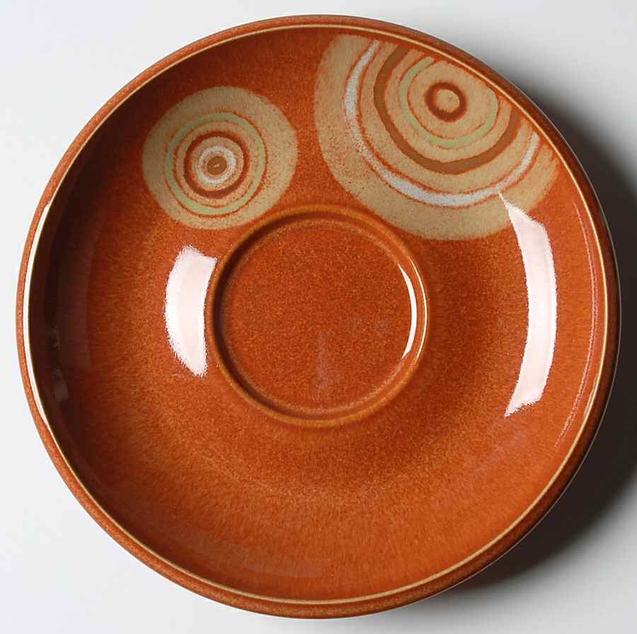 Fire Chilli (With Swirl Design) Saucer by Denby-Langley-1